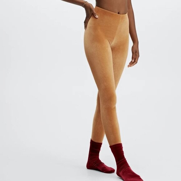 Fabletics Pants - ✨2/$20 Fabletics Emma Velour Legging Pants Light Honey Women's Size Large H13627